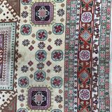 Old hand made square transylvania oriental rug wool 182 x 182