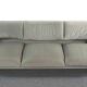 Cassina Maralunga 3-Seater Sofa by Vico Magistretti in grey striped fabrics