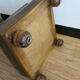 English Chesterfield style leather footrest