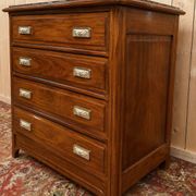 Commode Époque Art Nouveau – Acajou & Marbre – Circa 1900-1910