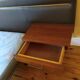 Vintage bed skaï