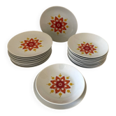 Vintage table service Winterling, 20 pieces, 70s pop decor.