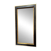 Black and gold art deco style mirror