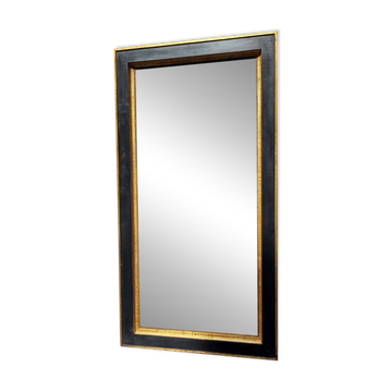 Black and gold art deco style mirror