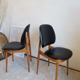 Pair of Baumann chairs model Pegasus circa 1960