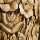 Vintage hand-carved wooden lamps by Mariano García