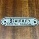 English art deco oak bar