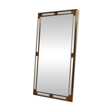 Large Revival Mirror in Gilded Resin by Deknudt Belgium 1980s