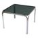 Vintage 70s coffee table - Chrome & smoked glass