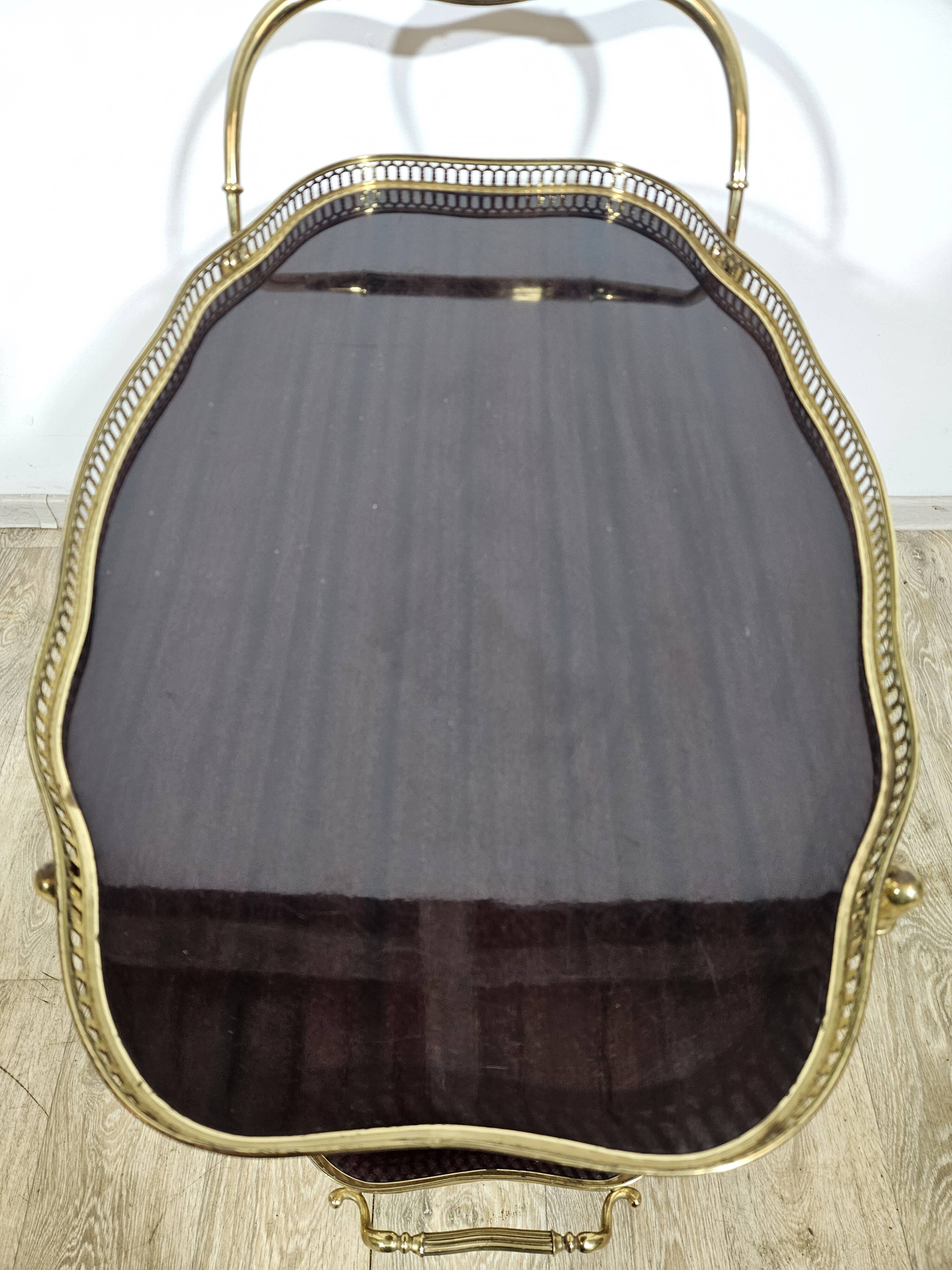 Luxurious bar cart,Maison Jansen, Hollywood Regency, France, 1950s/70s