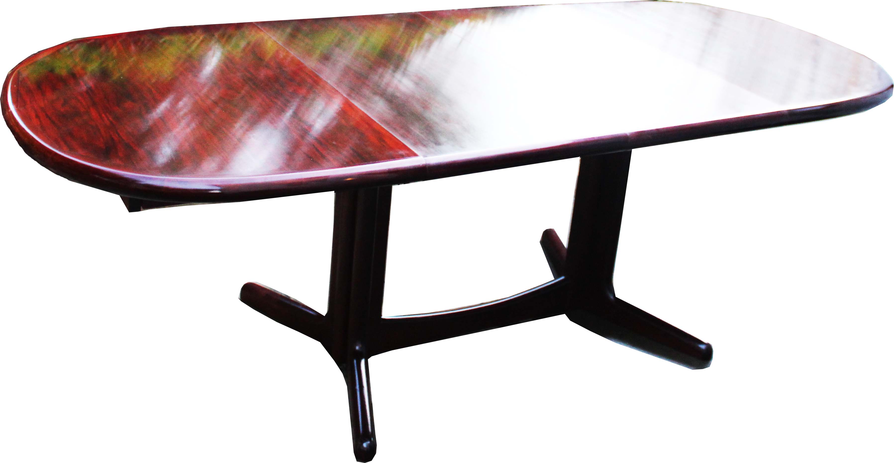 Midcentury extendable rosewood  dining table by edvard valentinsen