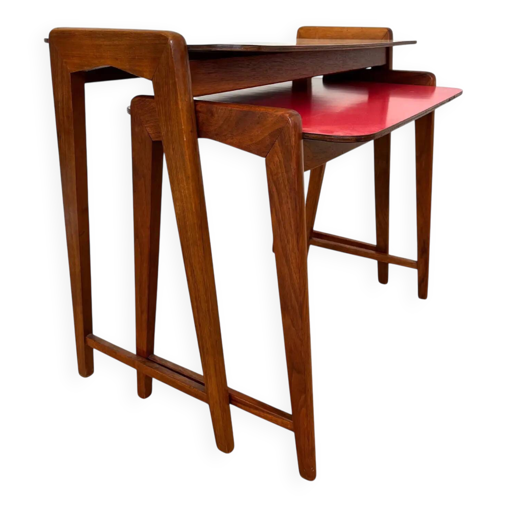 Set of two design formica nesting tables - Czechoslovakia, around 1960s