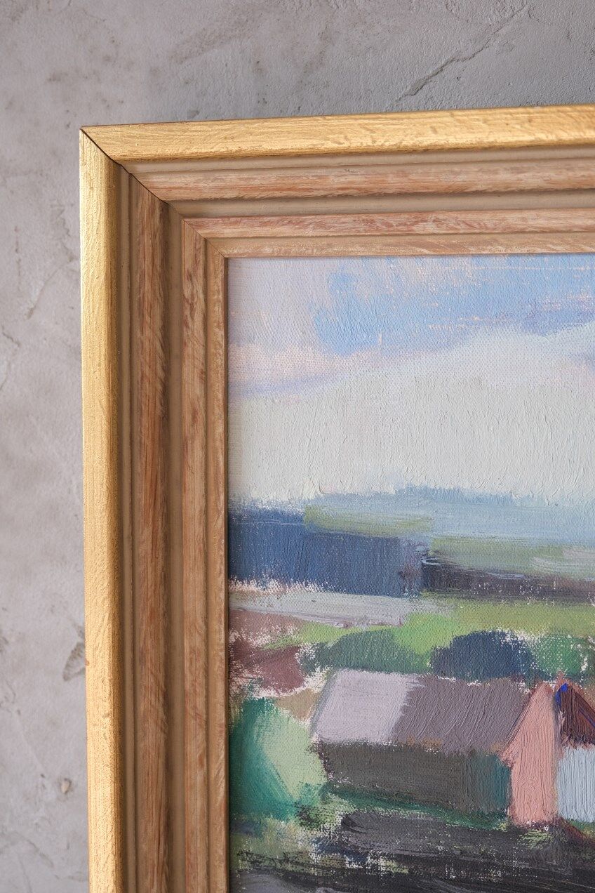 Helge Cardell, Swedish Modern Painting, 1960s, Oil on Canvas, Framed