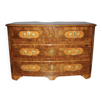 Louis XIV commode in 18th-century marquetry