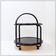 Mid-century blackened ash drinks cabinet - 20th century