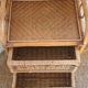 Commode rotin vintage