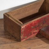 Ancient oriental chest in garnet red (circa 1900) #36