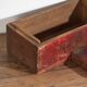 Coffre oriental ancien rouge grenat (vers 1900) #36