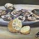 Nature morte, huile sur panneau signée