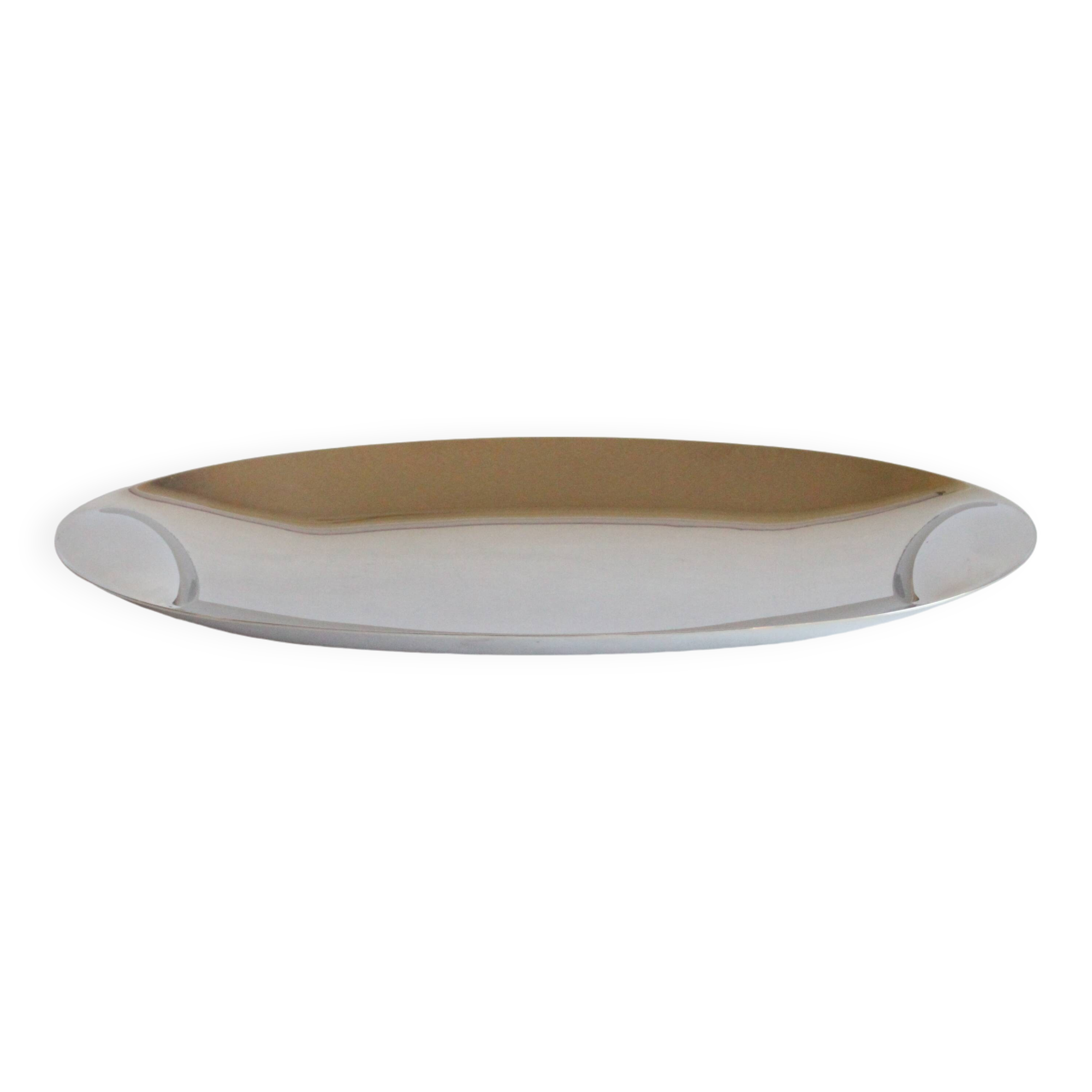 Modernist serving dish or tray by Lino Sabattini for Zani & Zani, Italy 1970s.