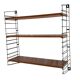 Scandinavian modular shelf Tomado Holland design metal and wood vintage 50's 60's