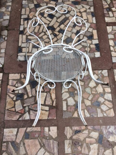 2 armchairs & 2 chairs, wrought iron1950