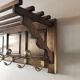 Solid oak coat rack, 30s/40s