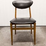 6 Teak chairs with oval back