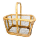 Large Rattan & Wire Egg Basket (1960s-70s)