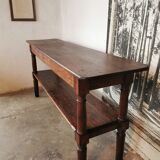 Draper table, oak wood console