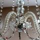 5 lights crystal pendant chandelier from Czechoslovakia