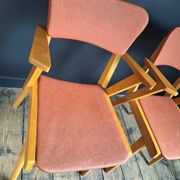 Pair of vintage bridge armchairs