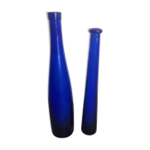 Duo of blue bottles