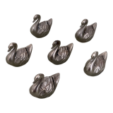 Set of 6 vintage placeholders in the shape of swans