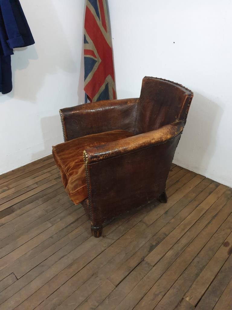 Fauteuil club cuir