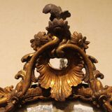 Italian Louis XV Period Hand-Carved Giltwood Mirror