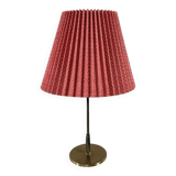 Brass table lamp with folded lampshade 1950’s
