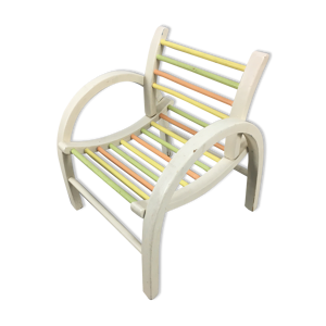 Fauteuil baumann à barreaux
