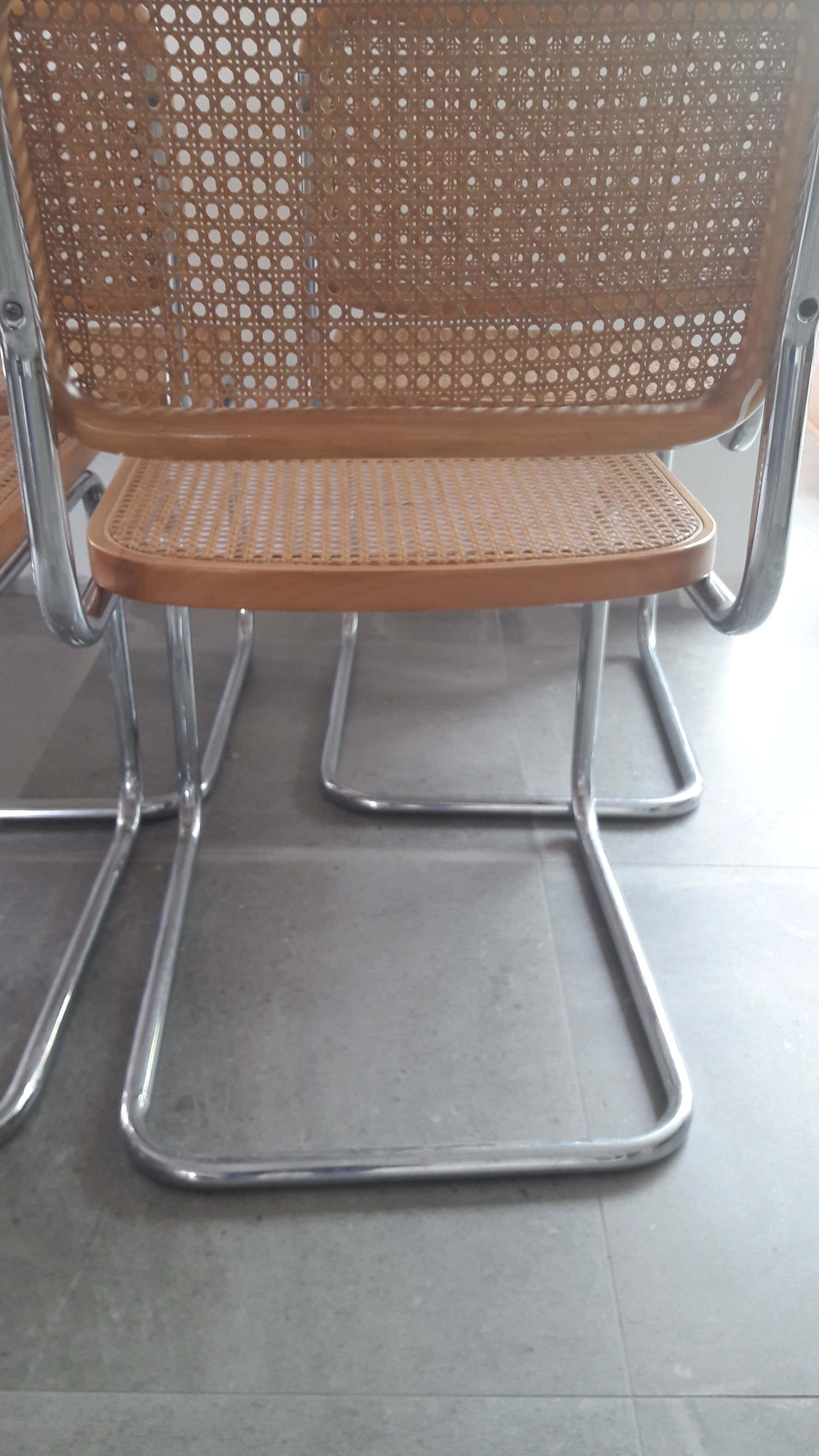 Set of 5 B32 Marcel Breuer cesca chairs