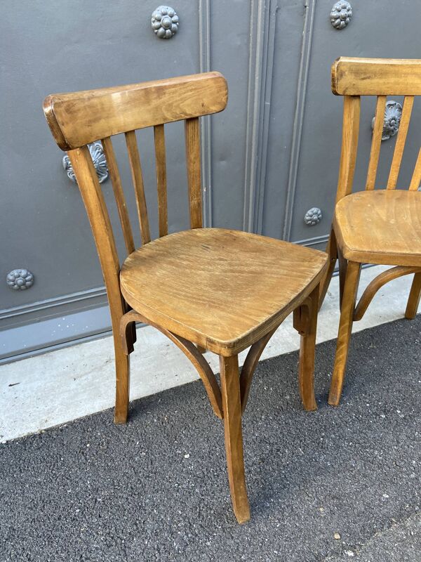 Paire de chaises bistrot vintage