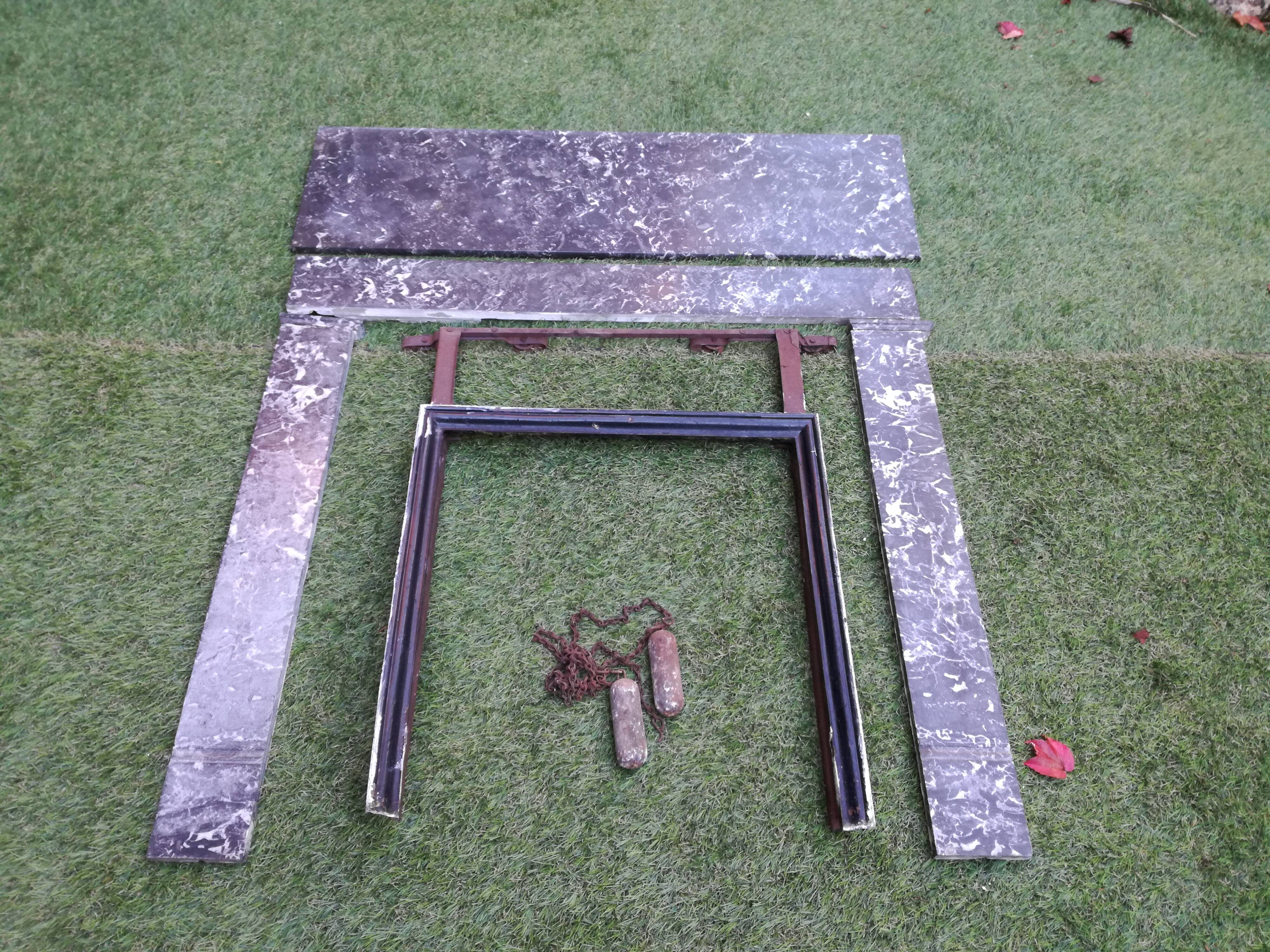 Marble fireplace late nineteenth century