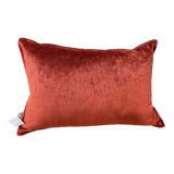 Coussin en velours piment 35x50 cm