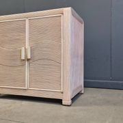 Cabinet en roseau vintage, années 1970