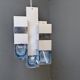 Vintage Cubico Chandelier by Gaetano Sciolari, 1970s