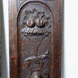 Pair of decorative wall panels in carved wood from the 19th century.