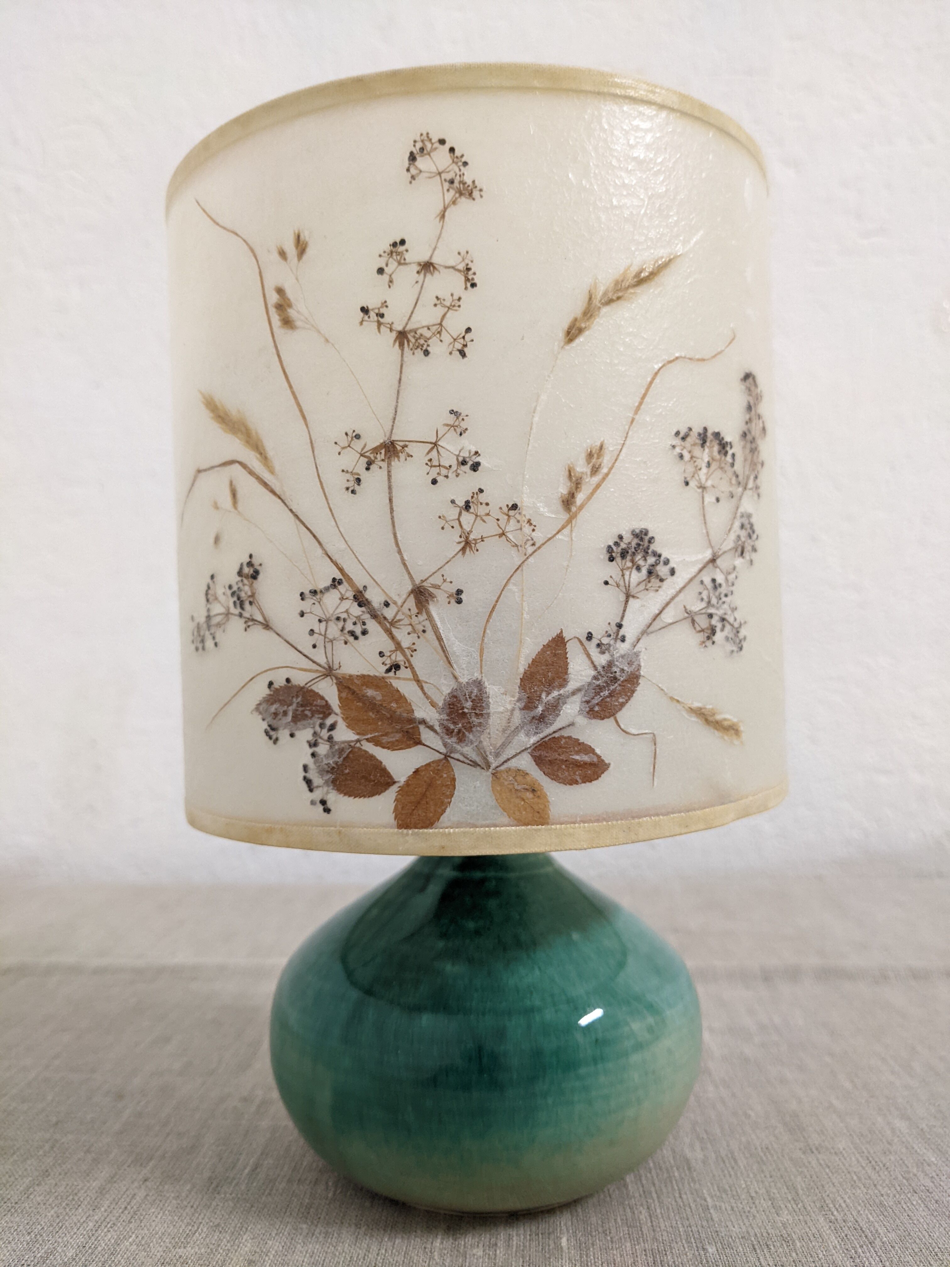 Ceramic bedside lamp from the 60s/70s