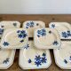 Assiettes fleurs Moulin des loups