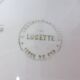 4 flat plates in iron earth from Salins, Lucette model 210809