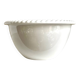 White earthenware salad bowl