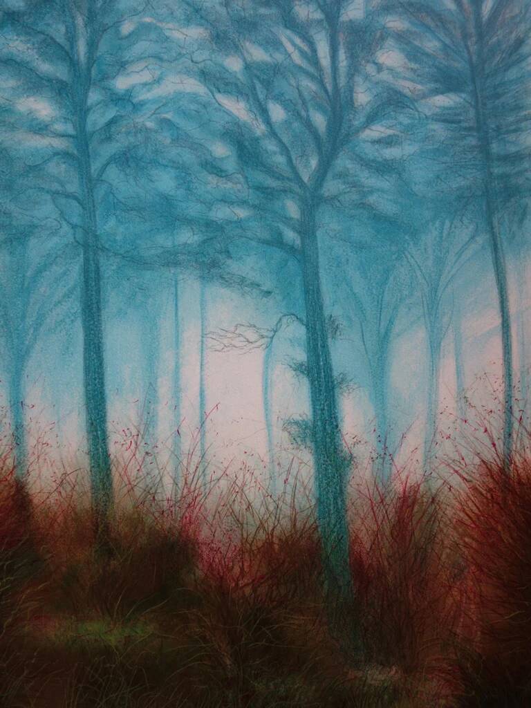 Daniel Gallais: Aurora Japan, original signed lithograph